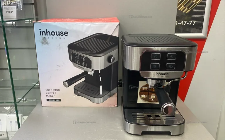 Кофеварка рожковая Inhouse ICM1505BK