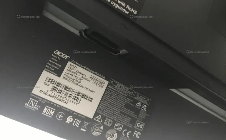 Монитор Acer XV271Zbmiiprx