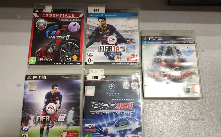 Приставка Sony ps3 slim 500g+ 5 дисков, 2 джойстик