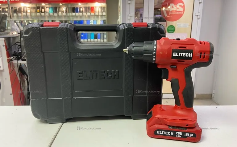 Дрель-Шуруповерт Elitech ДА 20-2СЛ