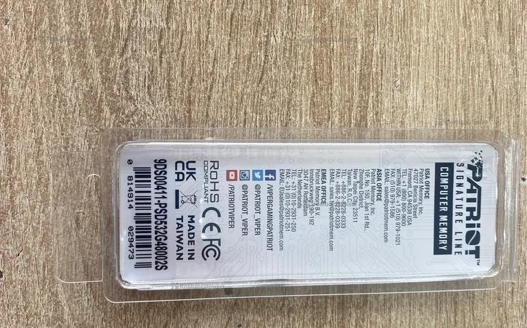 Оперативная память Patriot DDR5 8Gb