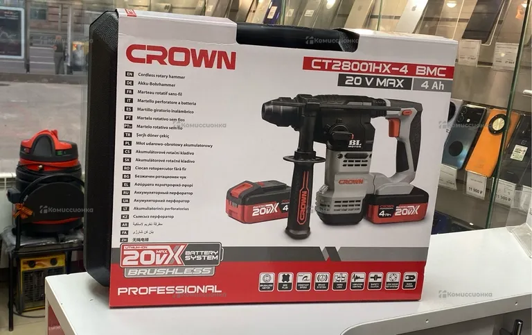 Аккумуляторный перфоратор CROWN CT28001HX-4 BMC