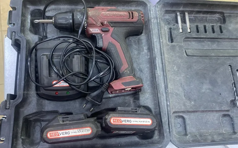 Аккумуляторная дрель шуруповерт RedVerg RD-SD14L/2