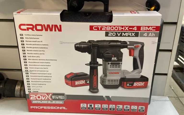 Аккумуляторный перфоратор CROWN CT28001HX-4 BMC