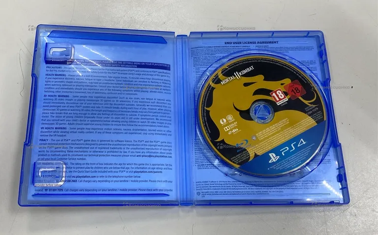 PS4. диск для ps4 mortal combat 11