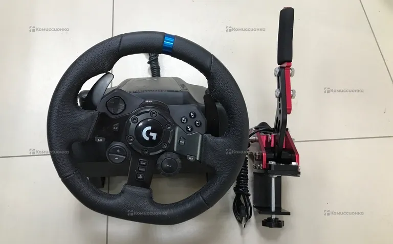 Игровой руль с педалями  Logitech G923  +КПП