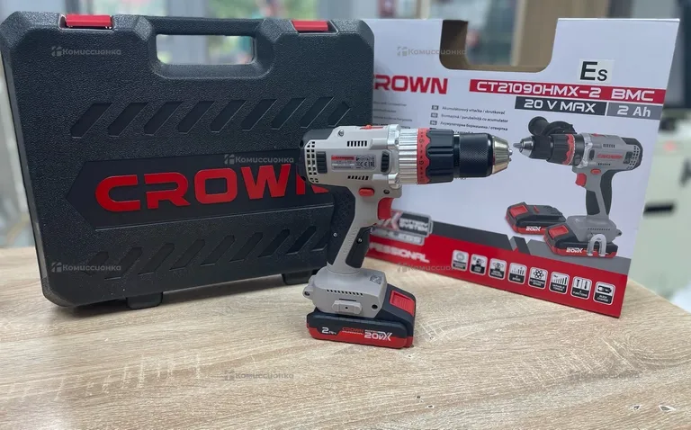 Аккумуляторный шуруповерт CROWN BL CT21090HMX-2 BMC