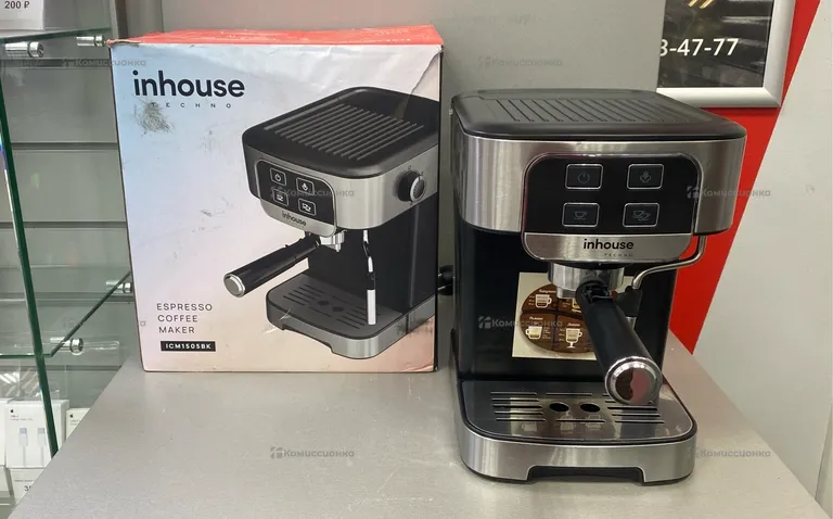 Кофеварка рожковая Inhouse ICM1505BK