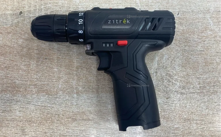 Дрель аккумуляторная Zitrek Crusher 12-Li (12В, Li-ion аккумулятор 2шт, ЗУ, кейс)