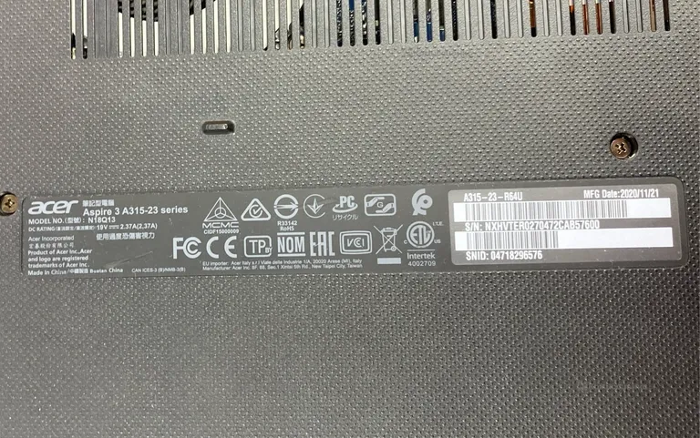 Ноутбук  Acer aspire