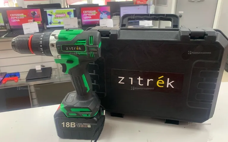 Дрель аккумуляторная Zitrek Greenpower 20 Li(20B,