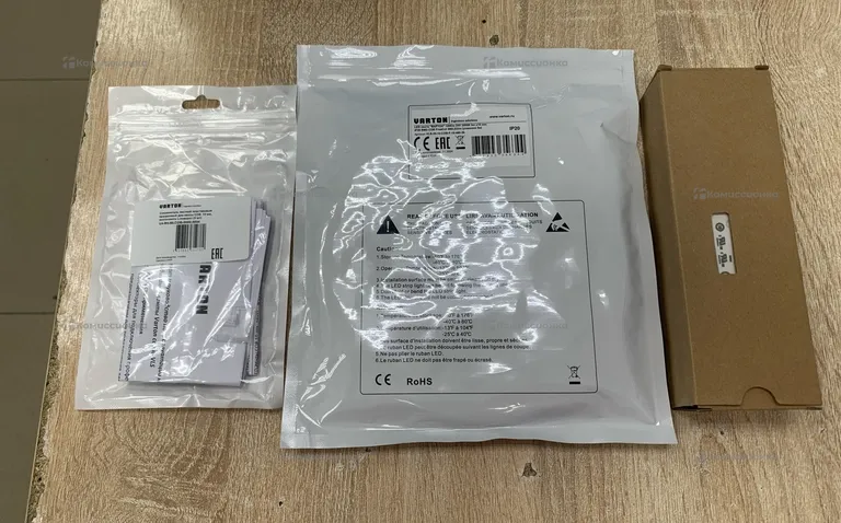 Led лента VARTON 10W/m 24v 3000k 5m x 10mm+драйв