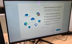 Монитор широкоформатный диагональ 24". Разъёмы VGA и HDMI,  1920x1080 FullHD