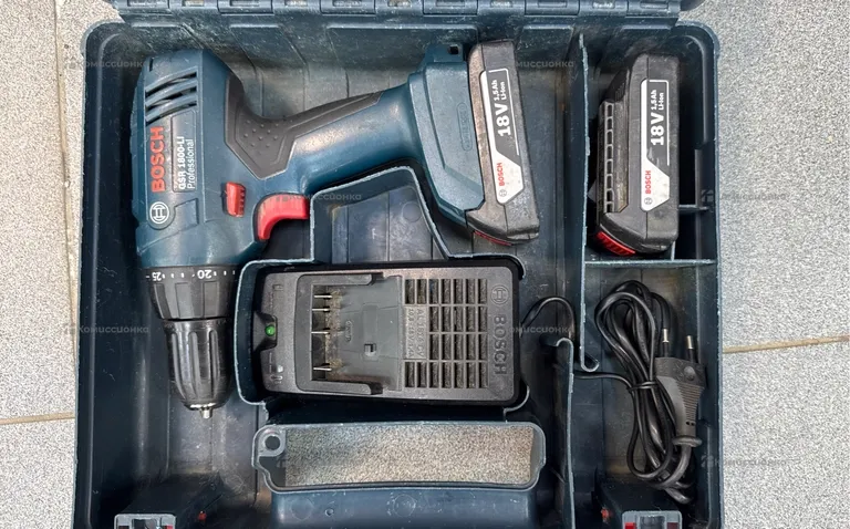 Дрель-шуруповерт Bosch GSR 1800-LI 1.5Ah x2 Case S