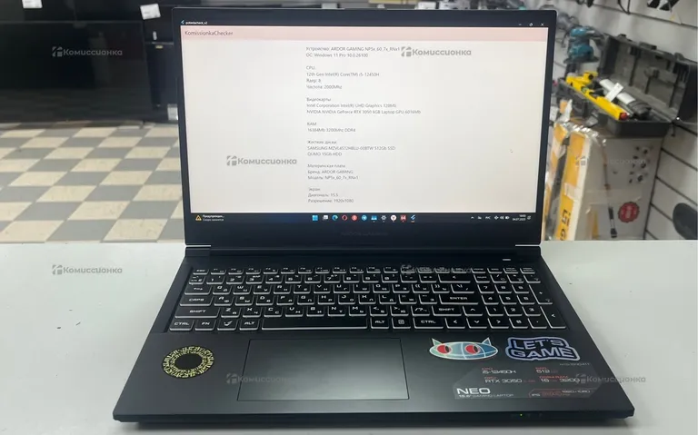 Ноутбук  Ardor gaming NP5x_60_7x_RNx1