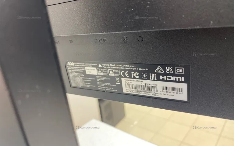 Монитор AOC 23.8" Монитор AOC 24G2SPU/BK черный