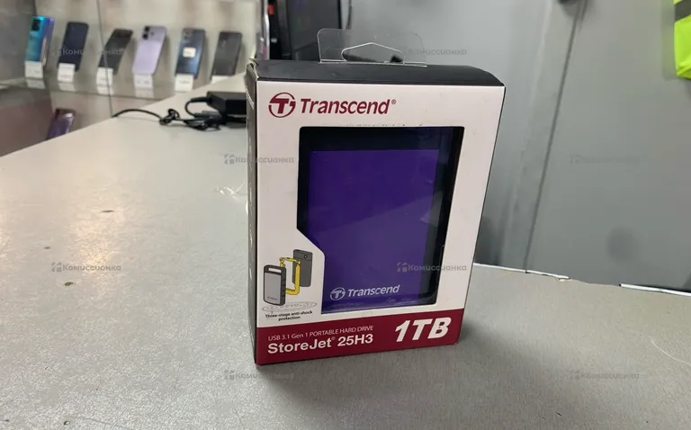 Внешний жесткий диск transcend StoreJet 25H3 1TB