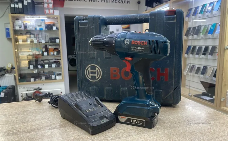 Дрель-Шуруповёрт Bosch GSR 1800-Li 1,5 ah