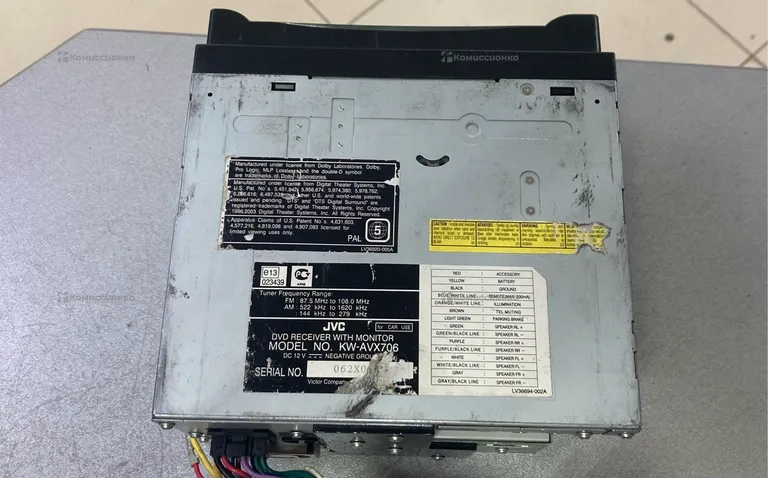 Автомагнитола  JVC KW-AVX706