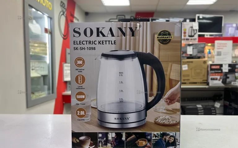 Чайник электрический Sokany sh1070 стекло