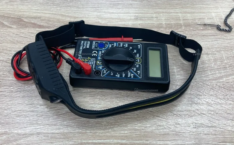 Мультиметр DT838 + фонарик