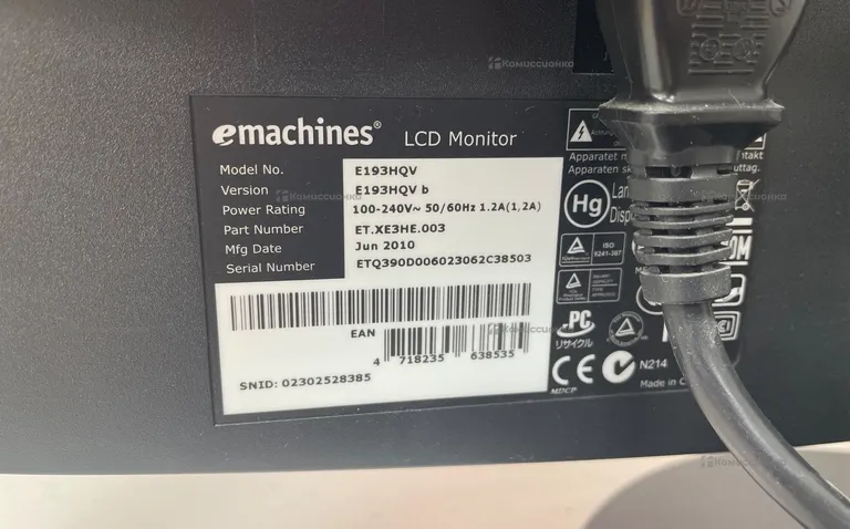 Монитор eMachines E193HQVb
