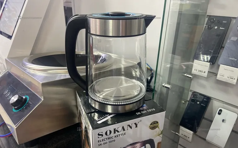 Чайник электрический Sokany sh-1070 стекло