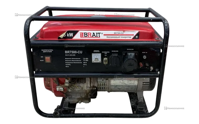 Бензогенератор Brait br7500-cu