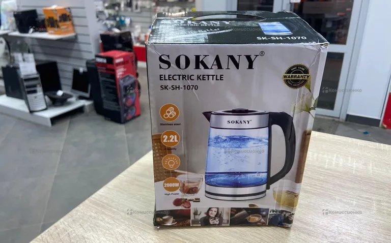 Чайник электрический Sokany sh-1070 стекло