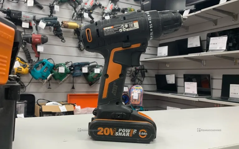 Дрель-шуруповерт аккумуляторная Worx WX100, 20 В L