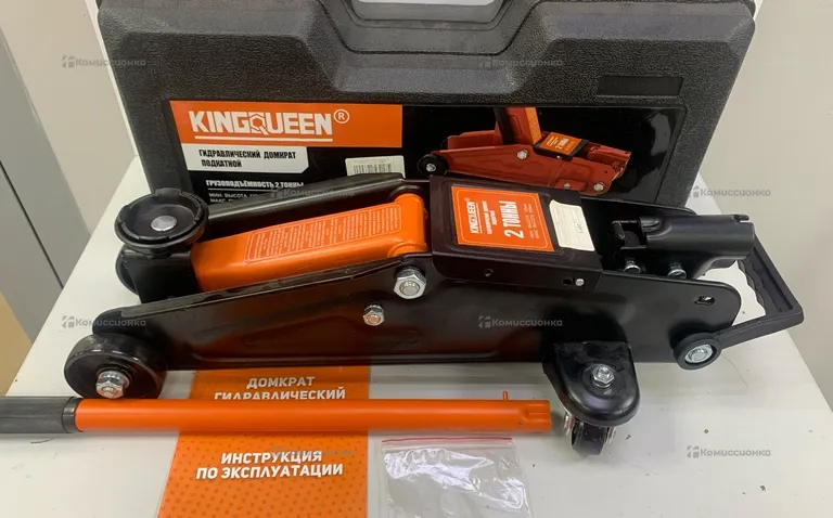 Домкрат подкатной Kingqueen 2т