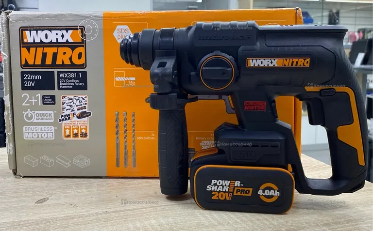 аккумуляторный перфоратор Worx wx381