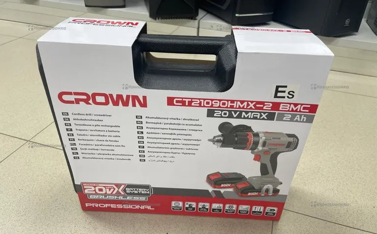 Аккумуляторный шуруповерт CROWN BL CT21090HMX-2 BMC