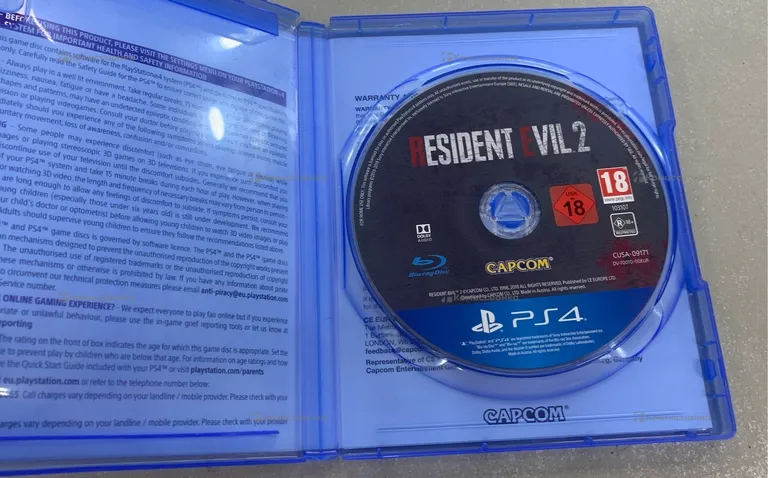PS4. диск Resident Evil 2