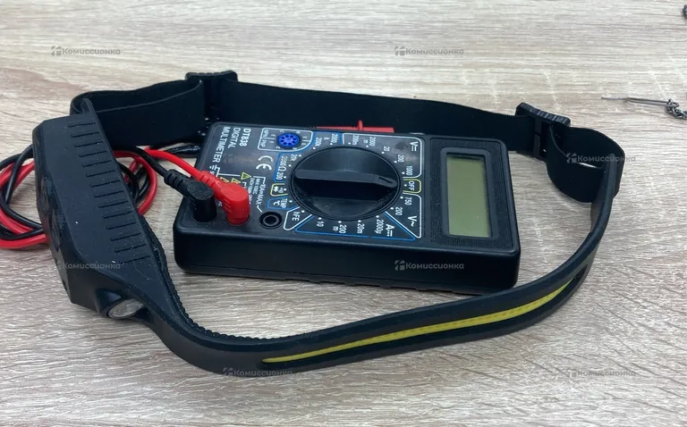 Мультиметр DT838 + фонарик