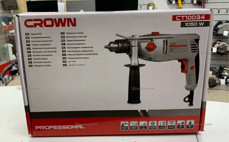 Ударная дрель CROWN CT10038