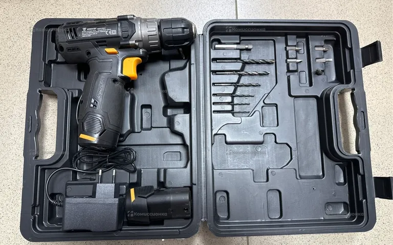 Аккумуляторная дрель-шуруповерт DEKO GCD12DU3 SET 4 в кейсе + оснастка 13 шт, 12В, 2х2.0Ач, з/у