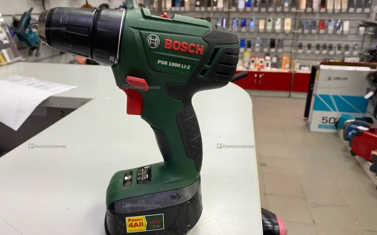 Дрель-шуруповерт Bosch PSR 1800 LI-2 1.5Ah x1 Case