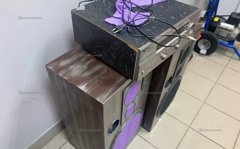 колонки корвет 150ac-001m + усилитель Yamaha