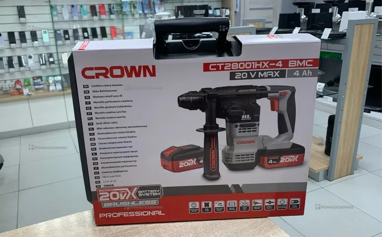 Аккумуляторный перфоратор CROWN CT28001HX-4 BMC