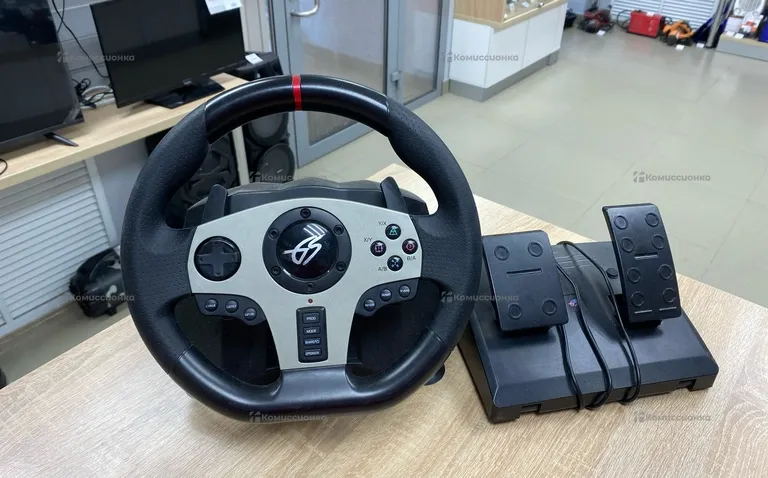 Руль игровой с педалями Dexp Wheelman Pro