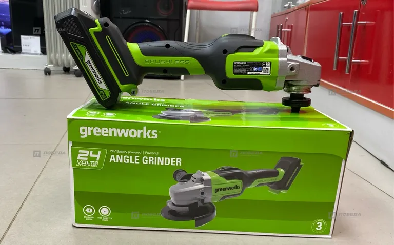 Угловая шлифмашина Greenworks GD24AGk2