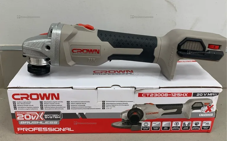 Аккумуляторная УШМ Crown CT23008-115HX