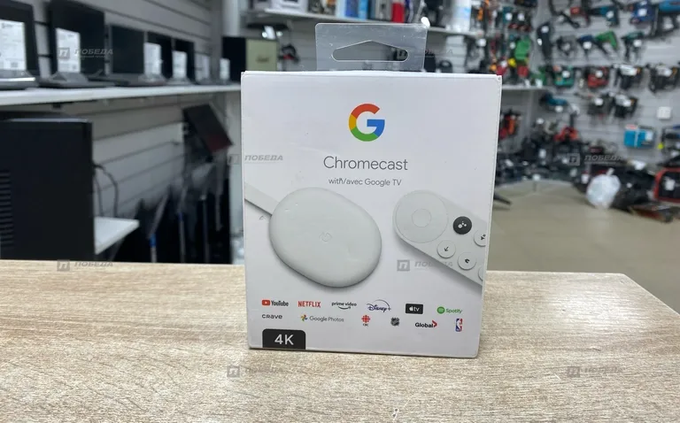 Приставка смарт Google Chromecast 4k