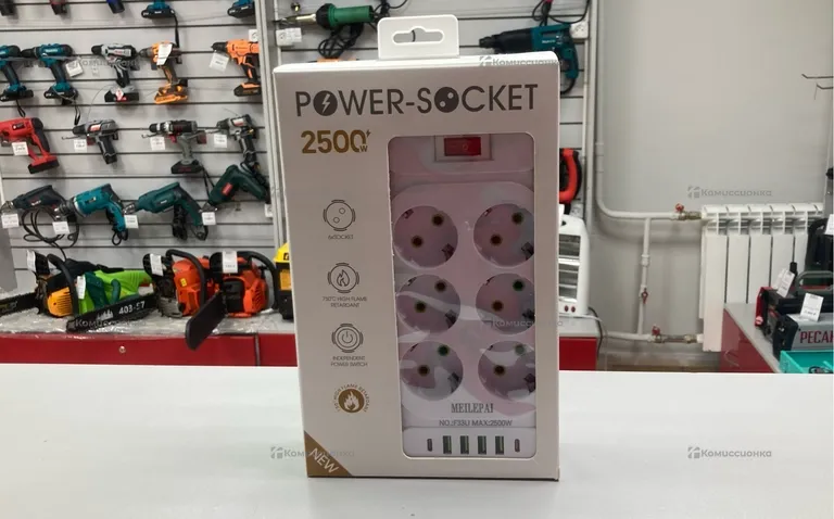 Сетевой фильтр Power-Socket 6 Розеток *6