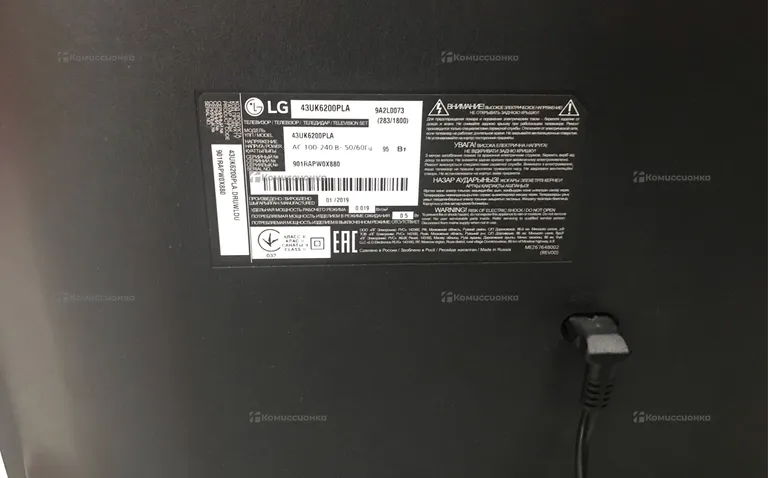 Телевизор LG 43UK6200PLA