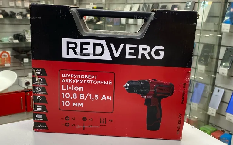 Дрель-шуруповерт RedVerg RD-SD10L/2
