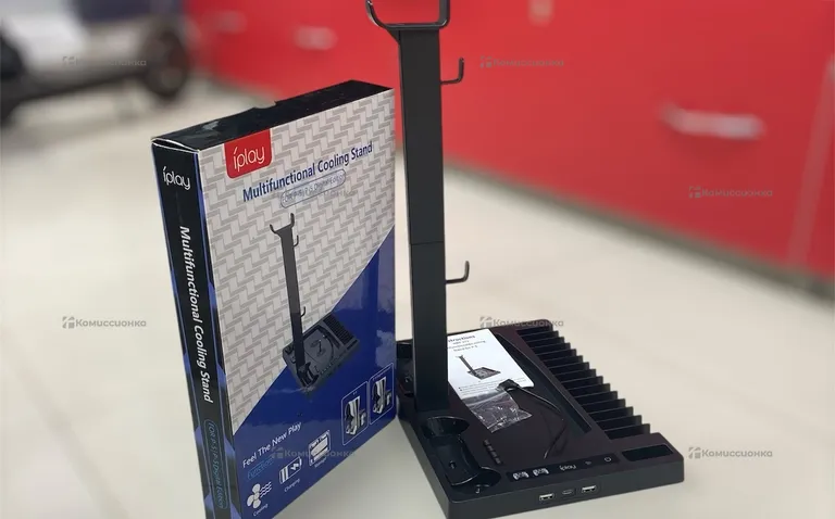 вертикальня подставка с охлаждением PS5