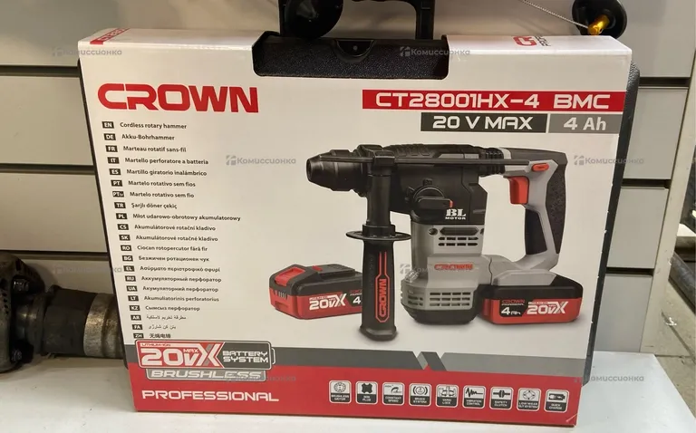 Аккумуляторный перфоратор CROWN CT28001HX-4 BMC