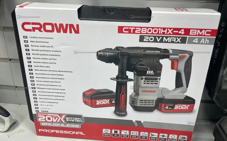 Аккумуляторный перфоратор CROWN CT28001HX-4 BMC